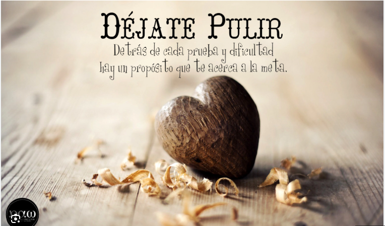 Estás siendo pulido hasta brillar