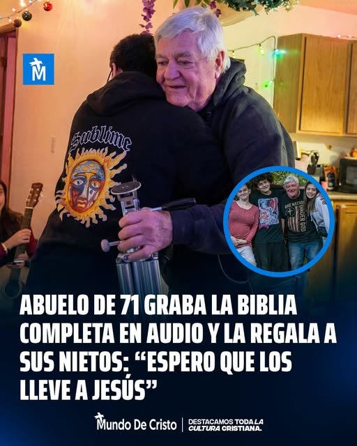 Testimonio: grabó la biblia completa para sus cinco nietos