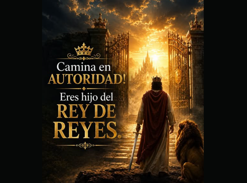Camina en autoridad: eres hijo del Rey de Reyes