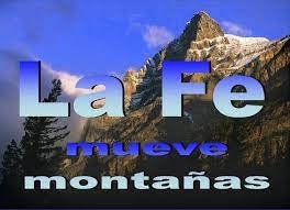Tu fe que mueve montañas
